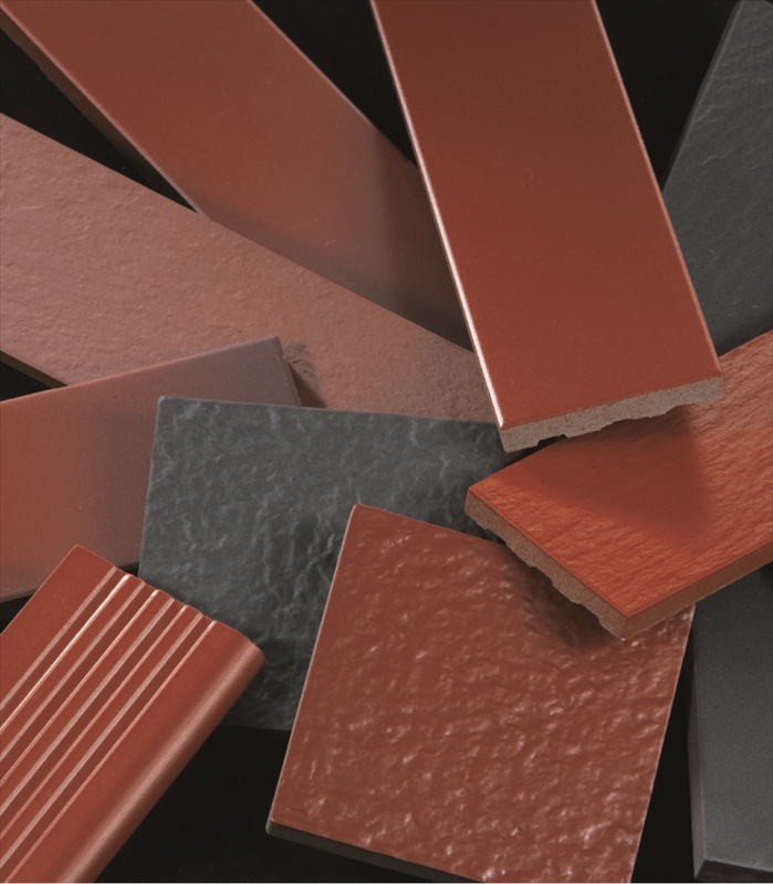 役物タイル 赤レンガタイル 100mm角階段コーナー 1 43404KWA タイルライフ