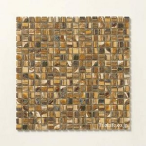 ランダムな濃淡が美しい！レトロなモザイクタイル♪