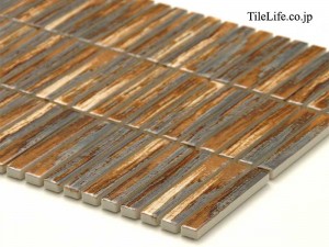 アンティーク調ボーダーモザイクタイル新着♪