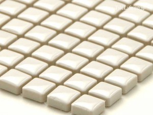 ホワイトモザイクタイル登場！丸みがあってキュート♪【先取り情報】