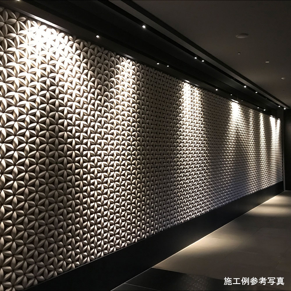 内装タイル フラワーサークル(白土) FCW 24018KEZ | タイルライフ