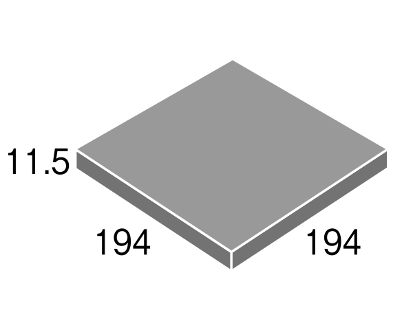 玄昌石風タイル スペック 200mm角 玄昌石面 13 40959KWA | タイル