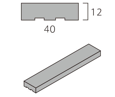 壁タイル キシリア 200×40mm角 ボーダー平 色:2 48069MSK | タイル