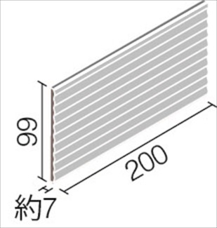 縁 リクシル(INAX) 内装タイル リブドエイジ 200×100角平 DTL-210/RBE-1