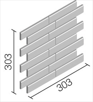 リクシル(INAX) 外壁タイル セラヴィオグランA ボーダーネット張り(面