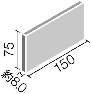 リクシル(INAX) 内装タイル スモーキートーンII 150×75角平 IPW-1575
