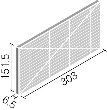 リクシル(INAX) 内装タイル エコカラットプラス リネエ 303×151角平