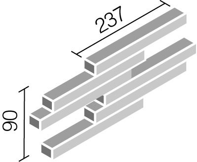 リクシル(INAX) 外壁タイル 千陶彩(せんとうさい) ボーダーネット張り