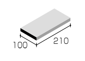 ニッタイ工業 床タイル レンガタイル 平(210×100)A G-210 ニッタイ工業 床タイル レンガタイル 平(210×100)A G-210