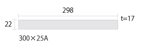 ダントータイル(Danto) ガラスタイル あかつき 300×25角17mm厚ボーダー