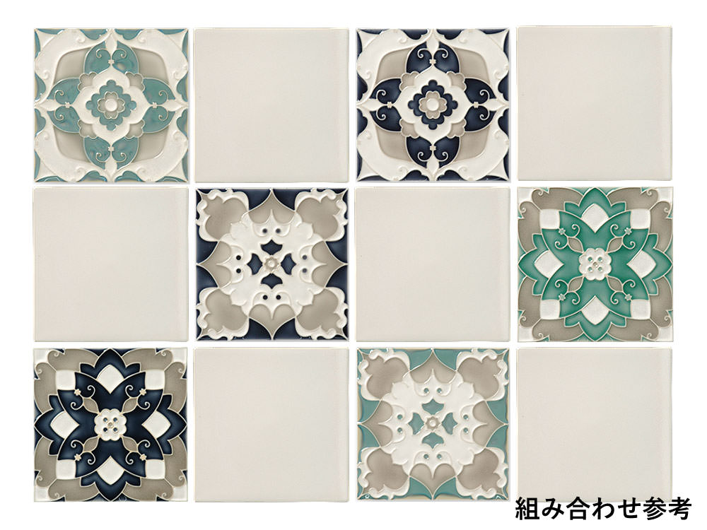 Amazon.co.jp: 日本製 マジョリカタイル 花柄 レトロタイル