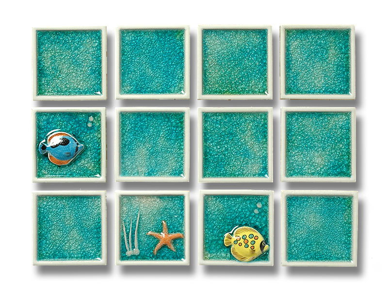 内装タイル アロハ 100角平 グリーン系 76967HMS | タイルライフ