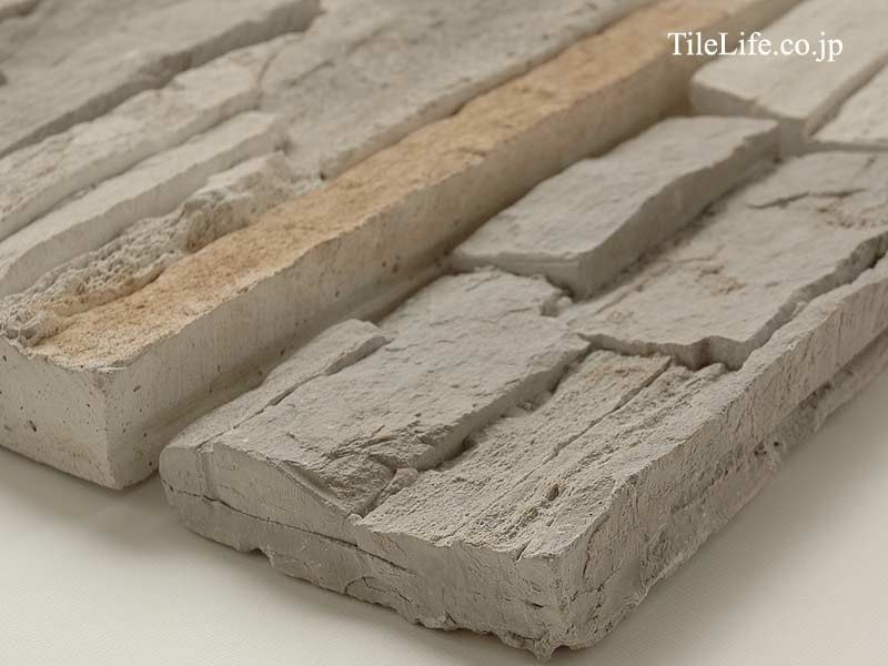 天然割り石風のセメント系人造石 | タイルライフ アウトレットタイル