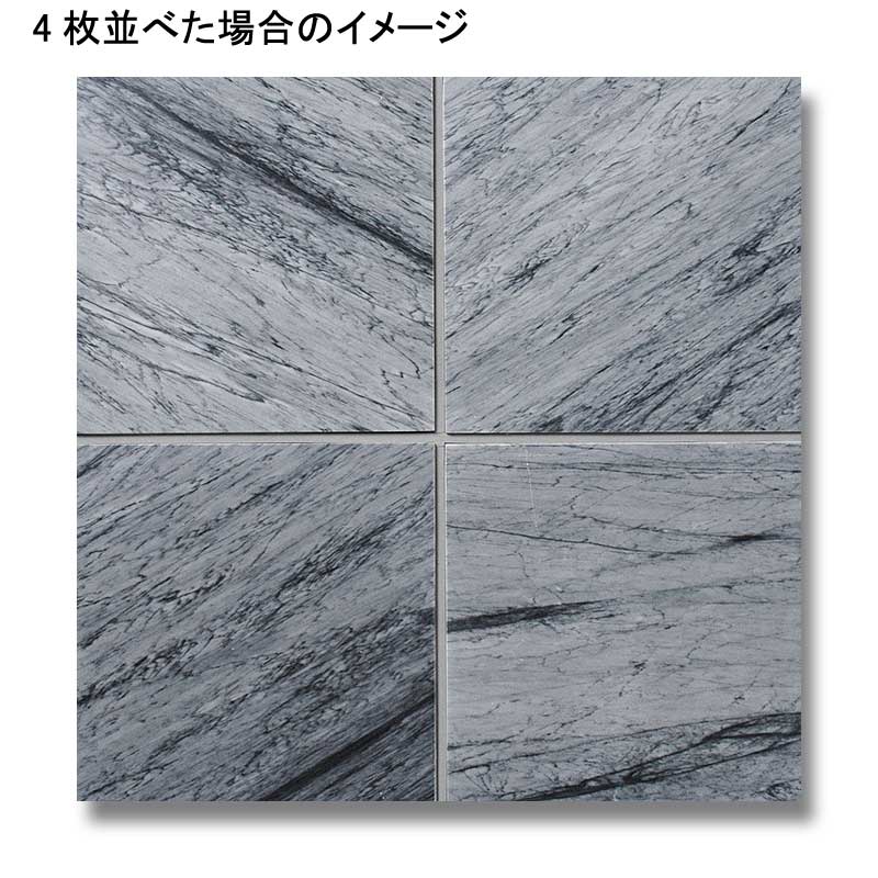 ブラック&グレーの上品な大理石 | タイルライフ アウトレットタイル