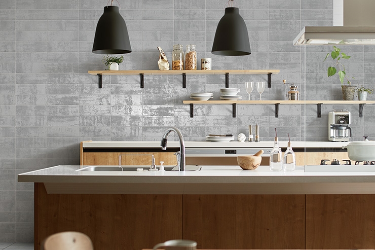 リクシル(INAX) 床タイル メタルスタッコ 300X100角平 IPF-310