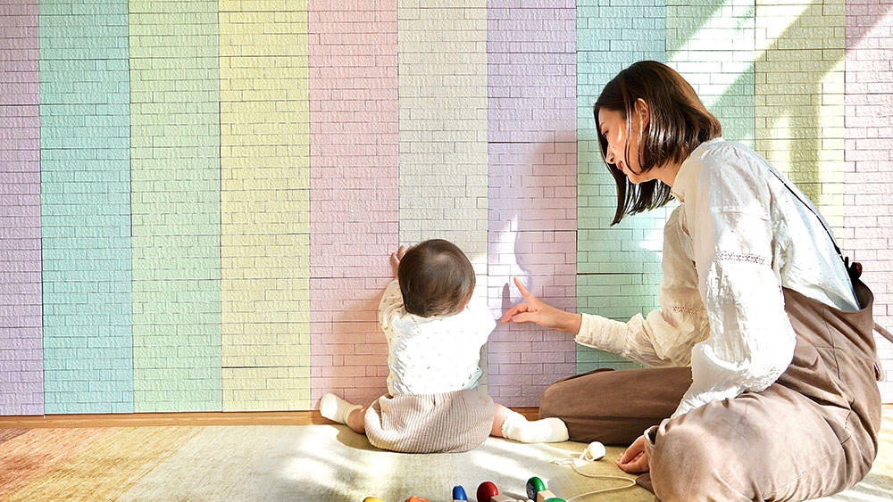 超簡単・軽量 リプラタイル パステル ブロックS単品セット ラベンダー