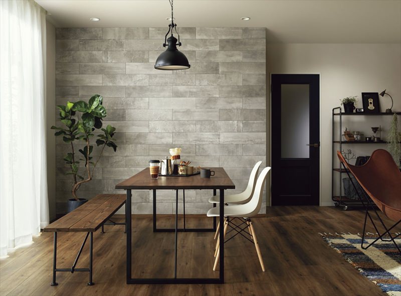 リクシル(INAX) 役物タイル エコカラットプラス ラフセメント 303×151