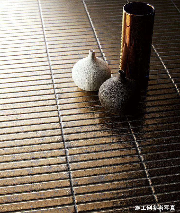 リクシル(INAX) モザイクタイル インテリアモザイク 窯変ボーダー 100