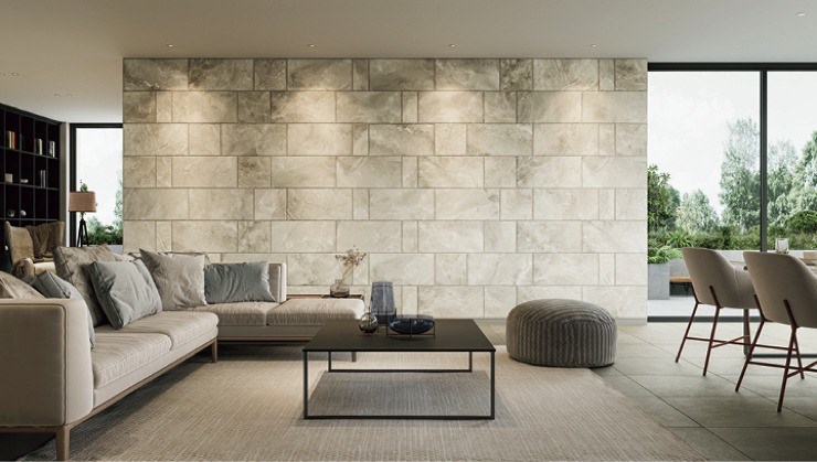 イタリア 壁掛けタイル リクシル(INAX) 役物タイル エコカラットプラス サンティエ 606×303角