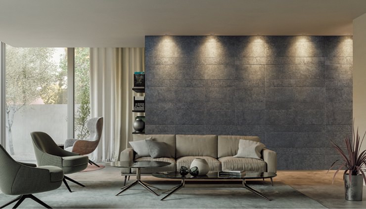 リクシル(INAX) 内装タイル エコカラットプラス ディープバサルト 606