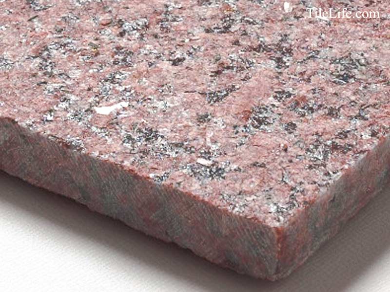 ニューインペリアルレッド 300角 ジェットバーナー仕上げ 御影石