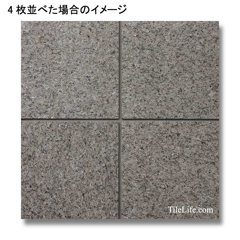 氷花濫 300角 ジェットバーナー仕上げ 御影石 (メーカー: XRO