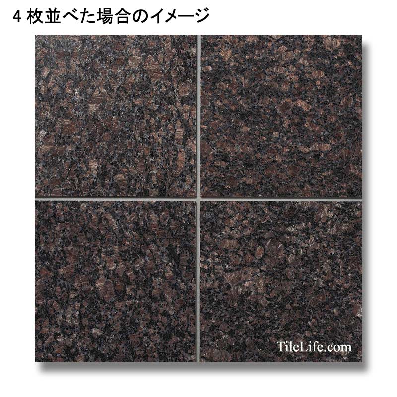 サファイアブラウン 400角本磨き 御影石 (メーカー: XRO