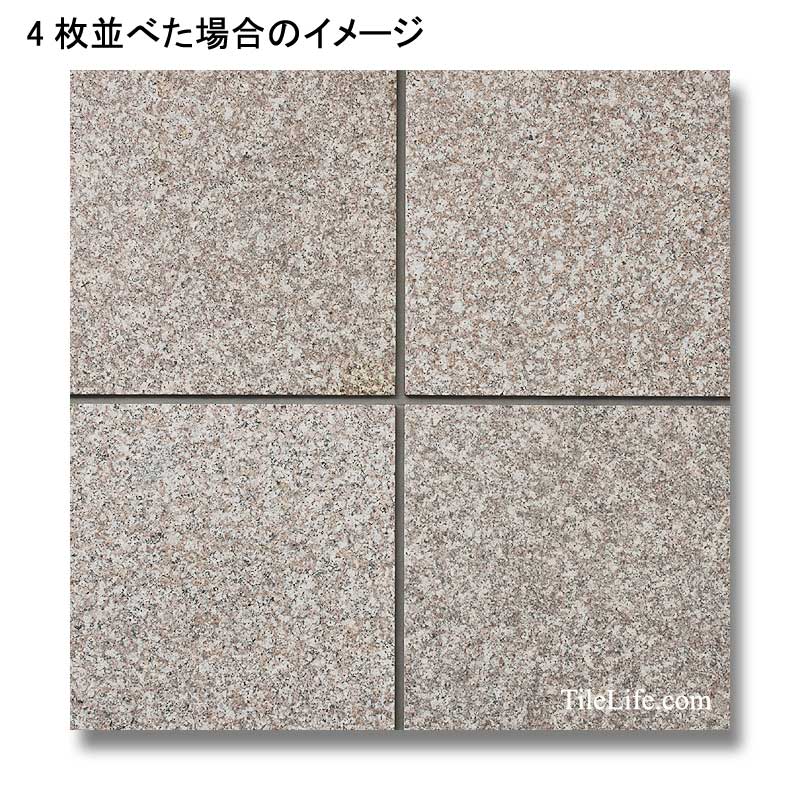 G664 600角 ジェットバーナー仕上げ 御影石 (メーカー: XRO