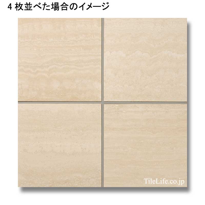 トラバーチンロマーノ(穴埋め) 300角 大理石 (メーカー: CGN) 15683CGN