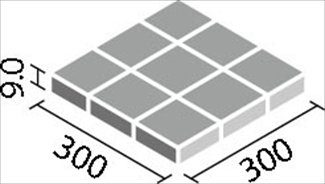 リクシル(INAX) 床タイル アレス 100mm角裏ネット張り ALS-100NET/7