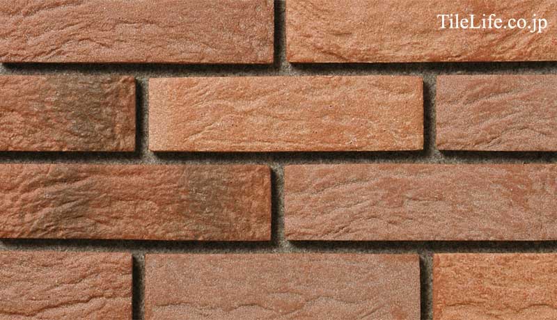 軽量レンガタイル(ブリックタイル) 220×60mm平 レッドブラウン系-1