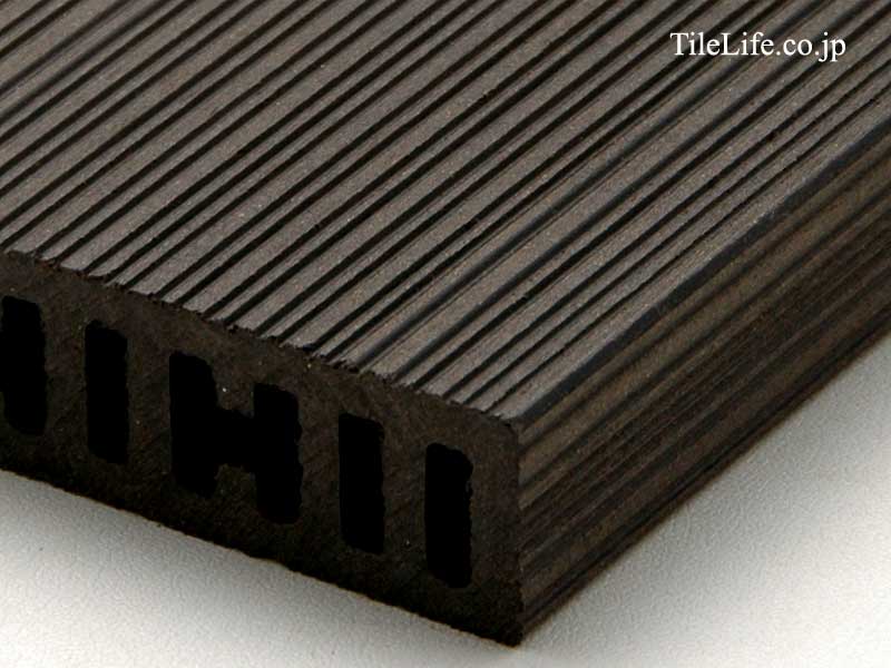 ハンディウッド デッキ材 95閉 L=3000 ダークグレー 27048XTK | タイル