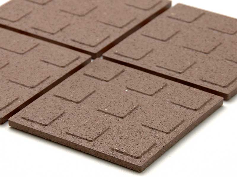 役物タイル 150角スロープ 裏紙貼り あずき系 30423RCA | タイル