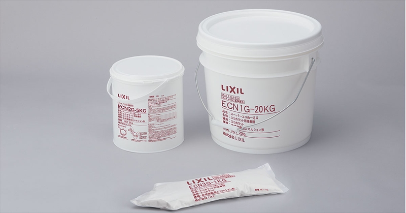 LIXIL エコカラット・エコカラットプラス専用接着剤 スーパーエコぬーるG 5kg樹脂缶 [一液型接着剤] 31379TMN | タイルライフ  アウトレットタイル販売（通販）サイト