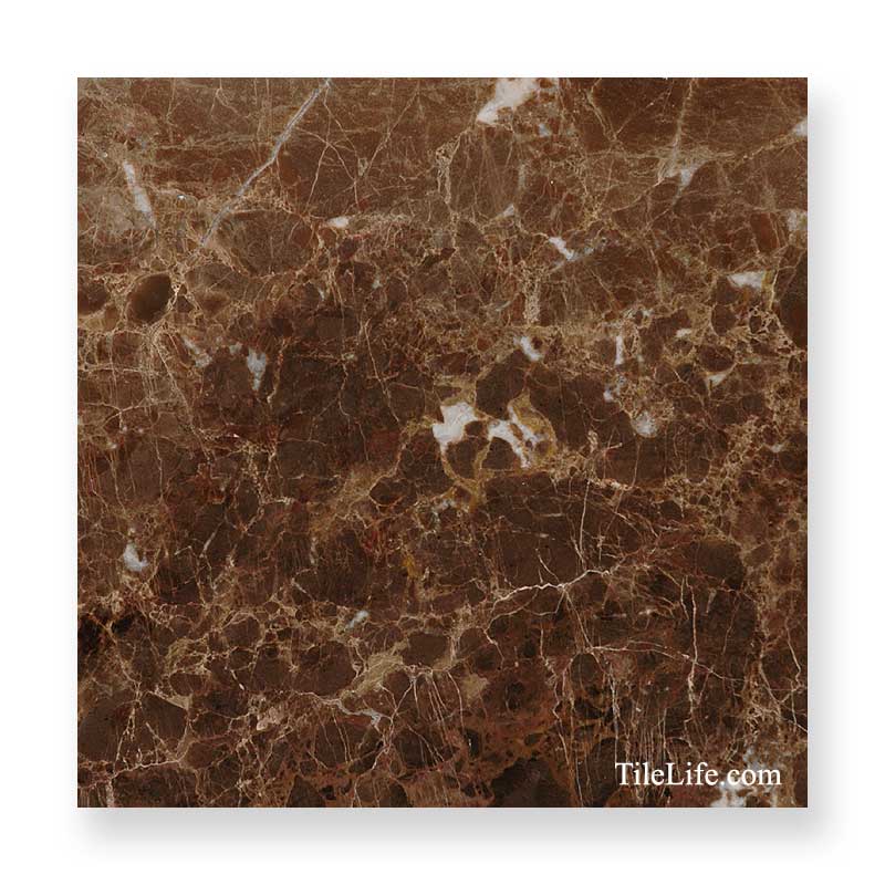 大理石 マロンブラウン 本磨き 〔300×150ボーダー〕 37420XRO | タイル