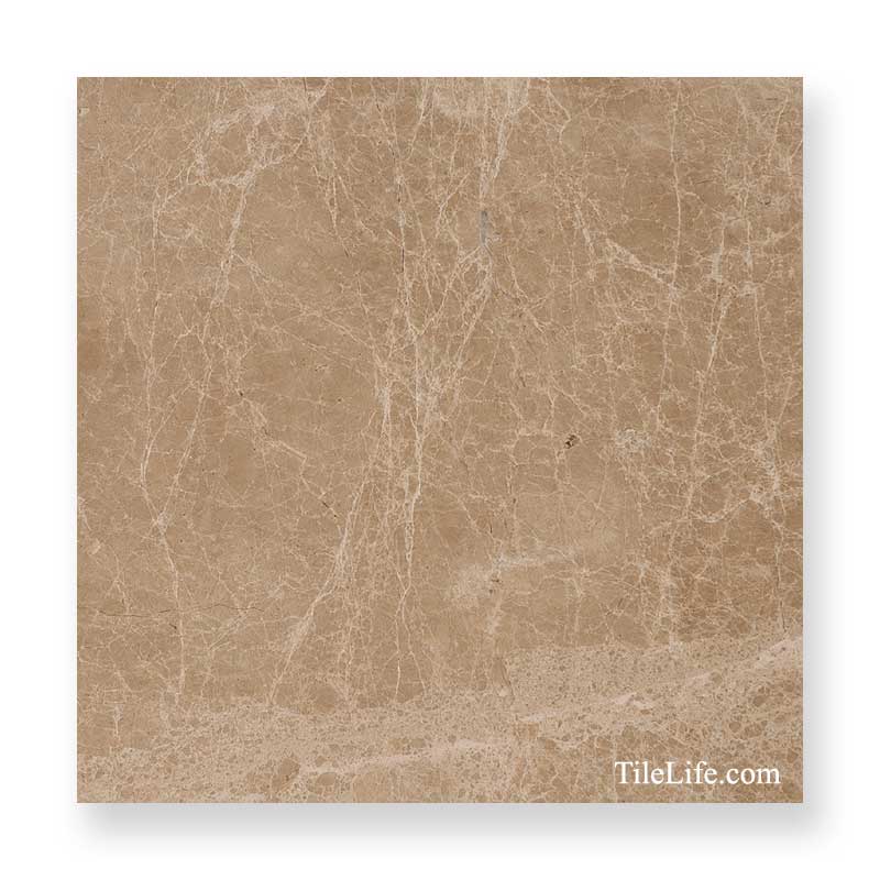 大理石 マロンブラウンライト本磨き 〔400角 4辺磨き〕 37878XRO