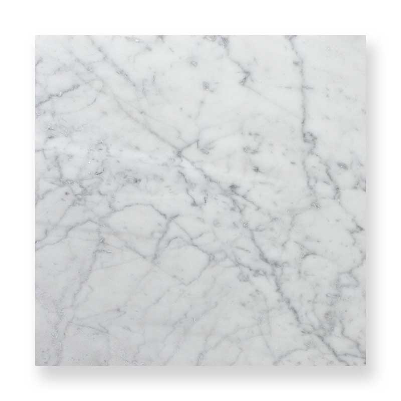 大理石 大理石 ビアンコカララ(ホワイトカララ) 水磨き(半磨き) 〔400角