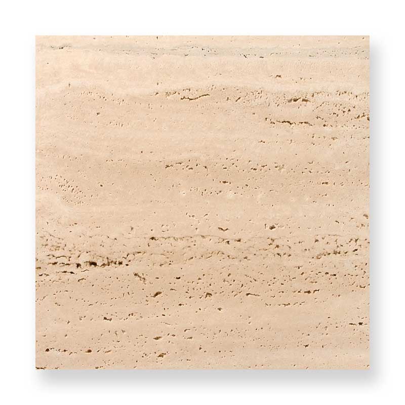 大理石 トラバーチン(穴アキ) 水磨き(半磨き) 〔400角 3辺磨き