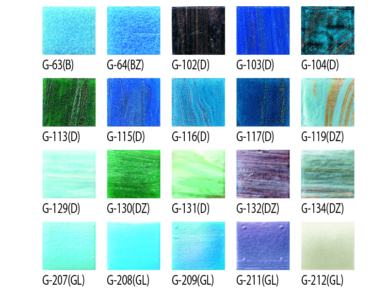 モザイクタイル ビザッツァ ガラスモザイク 20mm角ユニット 表面