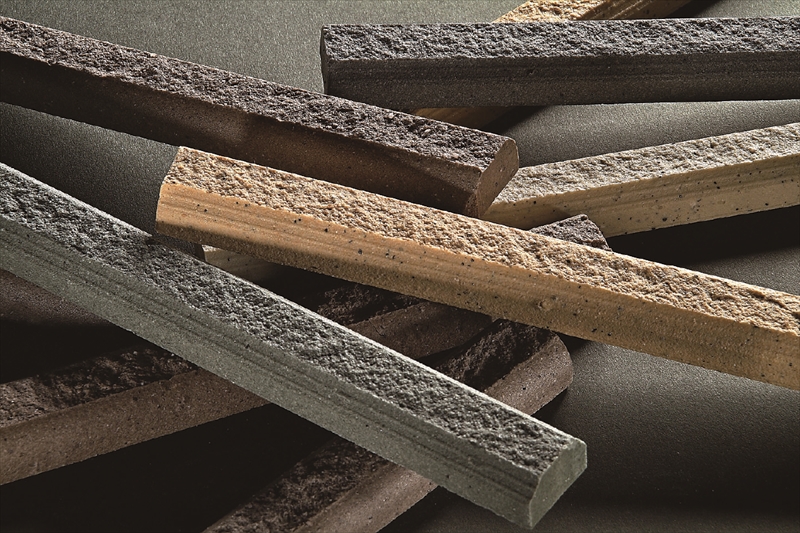 役物タイル シグナスボーダー (135+80)×23 90°曲(接着) 裏ネット貼り R