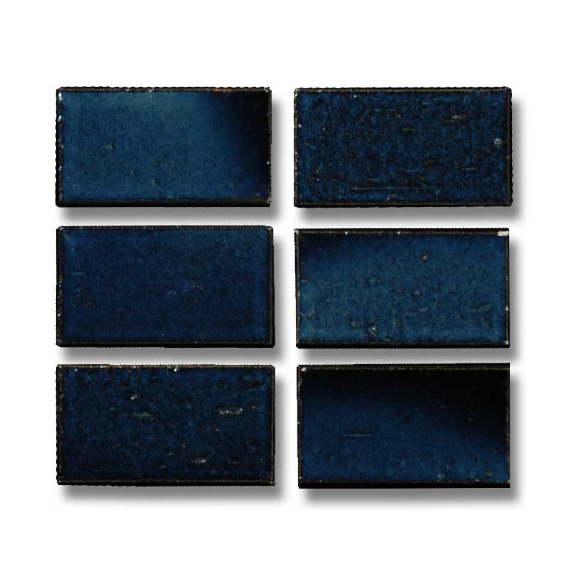 ヴィンテージタイル 壁面タイル 小口平 ブルー系 44270KMN | タイルライフ　アウトレットタイル販売（通販）サイト