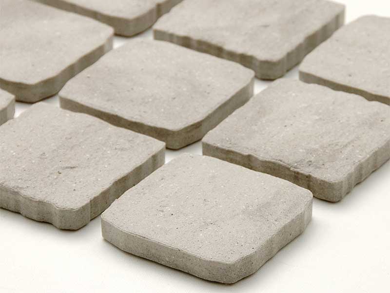 石畳風 舗石床タイル 100角平 グレー系 16 44427RCA | タイルライフ