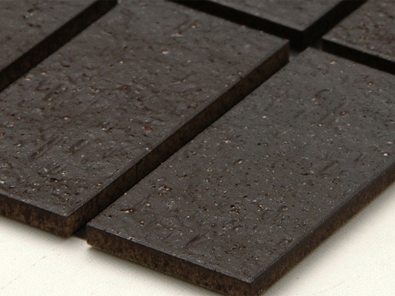 外壁用タイル 外装モザイクタイル 45二丁平 接着剤貼り用 ブラック系 L1 49874ZMN