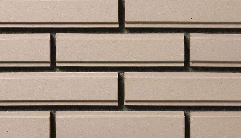 外壁タイル 227×60mm角平(二丁掛) 山型面 ライトグレー系