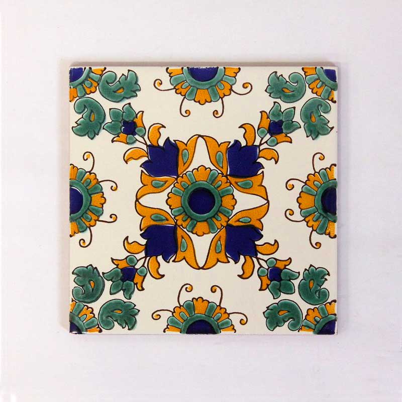 チュニジア雑貨。チュニジアのタイル。tendre - mosaic＊blue citron