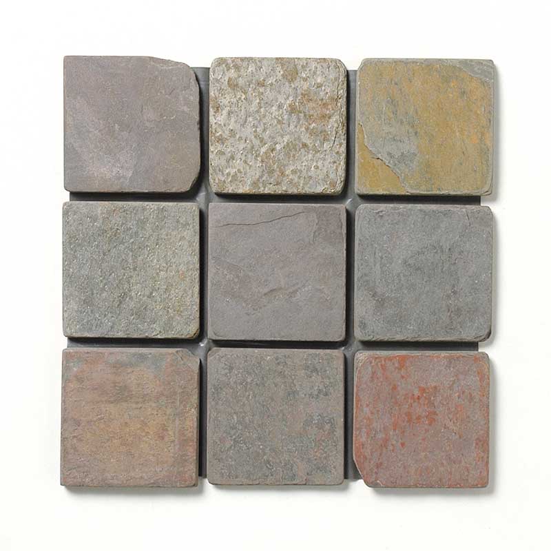 アンティーク調石材 100角平 裏紙貼り MultiColor 50962CWS | タイル