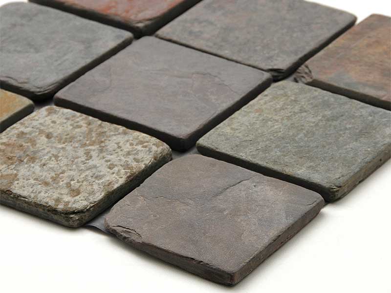 アンティーク調石材 100角平 裏紙貼り MultiColor 50962CWS | タイル