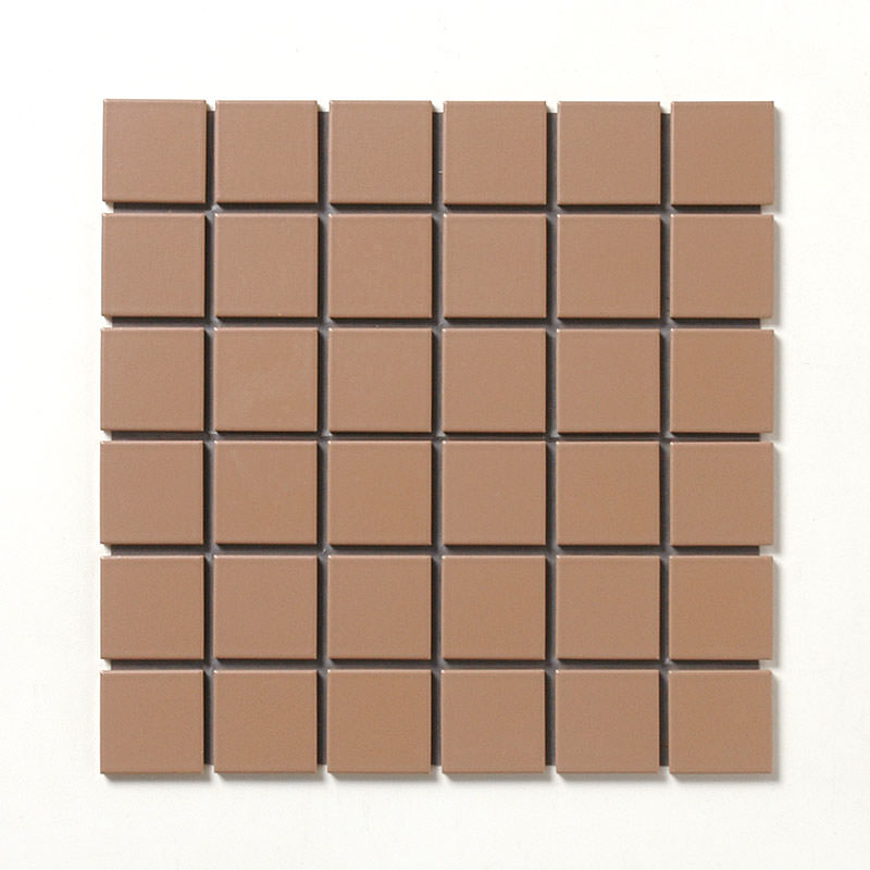 外装モザイクタイル 45mm角(45角) 表面紙貼り 施釉フラット(マット)面