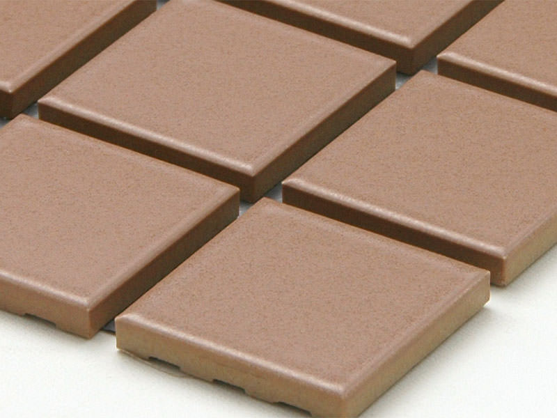 外装モザイクタイル 45mm角(45角) 表面紙貼り 施釉フラット(マット)面