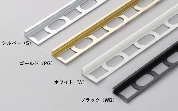 リクシル(INAX) 装飾見切り材 (壁用) 壁見切りL 8 ブラック(MB) SM